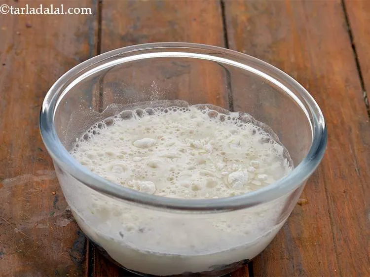 Step 9 – To this, add &frac34; cup of water.