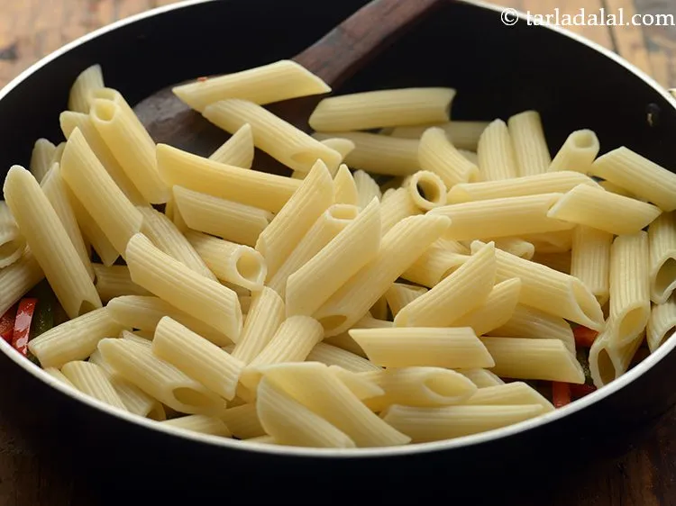 Step 5 – Add penne.&nbsp;