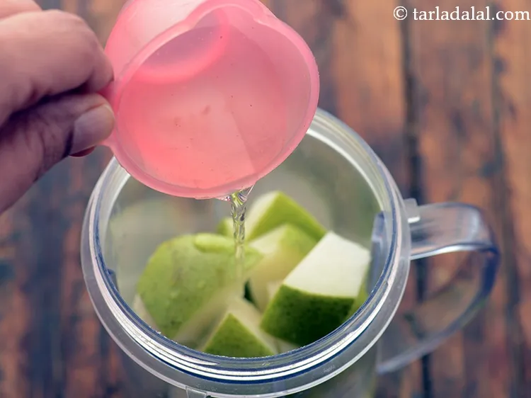 Step 4 – Add 1/4 cup of water.