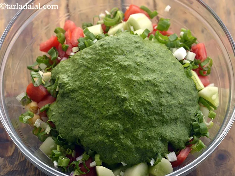 Step 22 – Add the prepared mint puree.