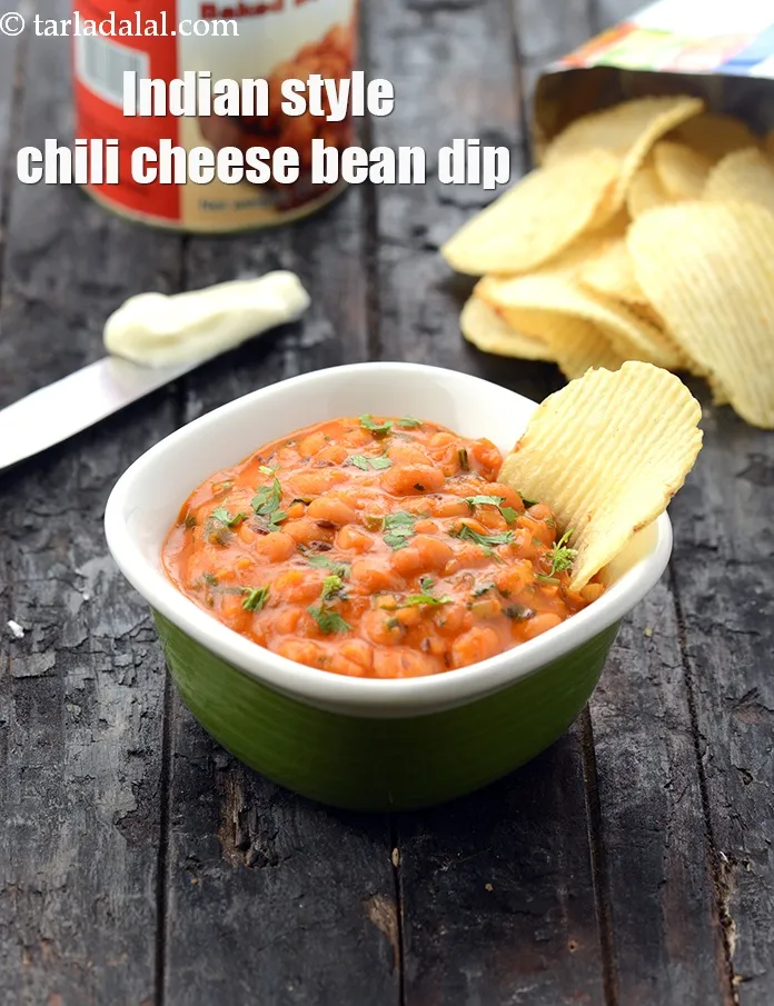 Step 19 – Serve <strong>chilli bean dip recipe | Indian style chili cheese bean dip | quick and …