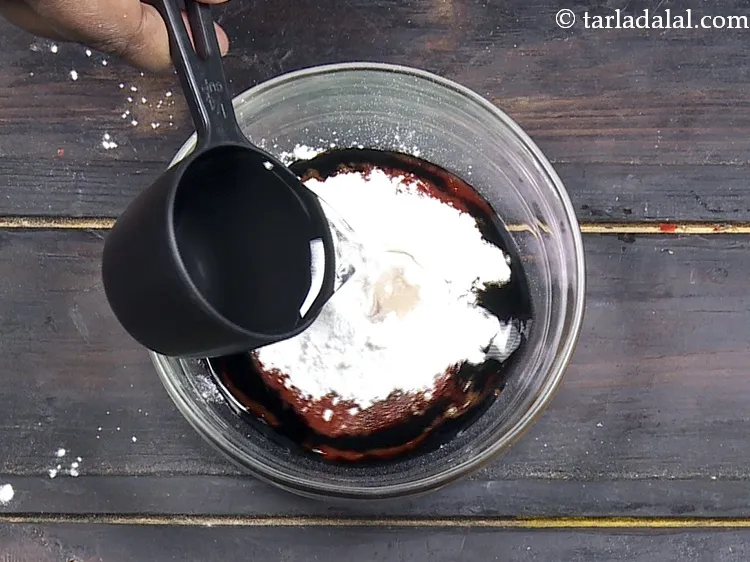 Step 27 – Add 1/4 cup water.