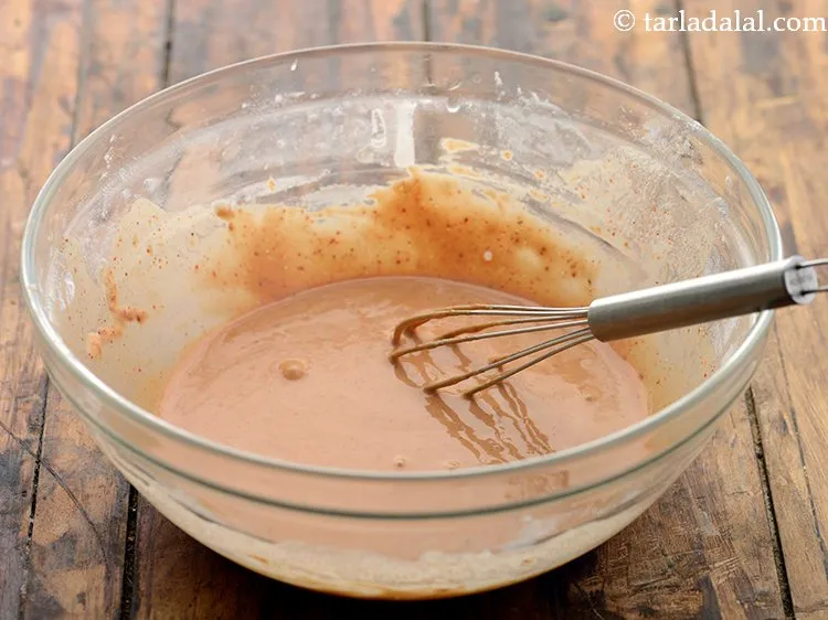 Step 11 – Mix well using a whisk and make sure the batter is neither to thick nor …