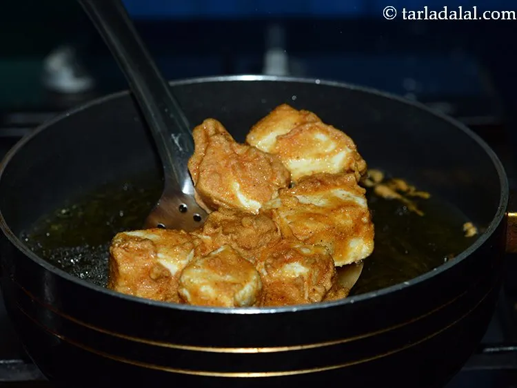 Step 15 – Fry till golden brown.&nbsp;