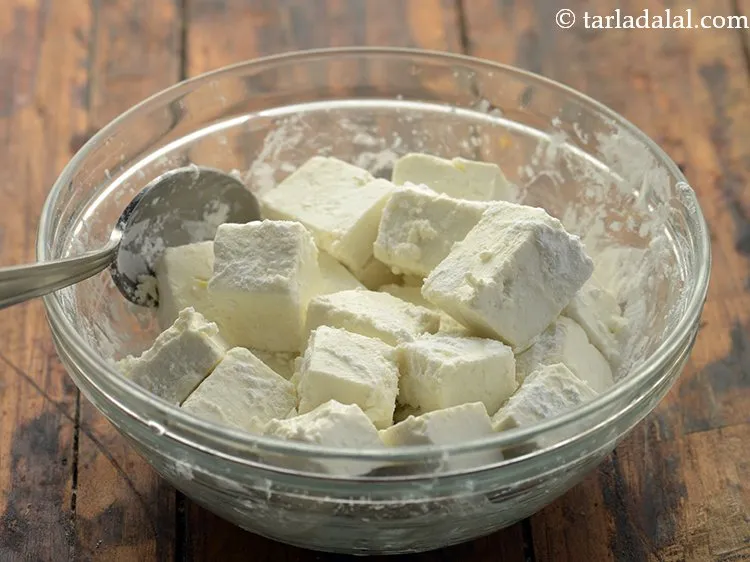 Step 4 – Mix well and keep aside. This step will help paneer lock its moisture and also …