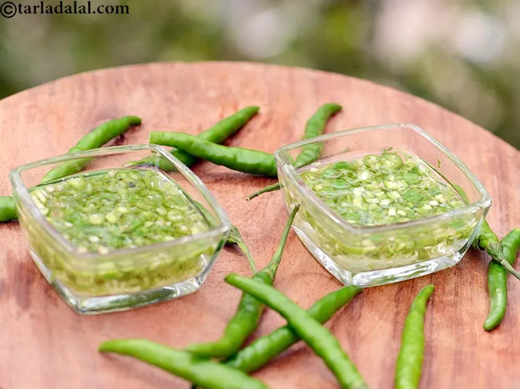 Step 7 – Serve immediately with a wrap. Use within a day if possible, as green chillies tend …