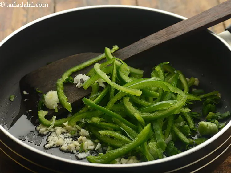 Step 8 – Add capsicum.