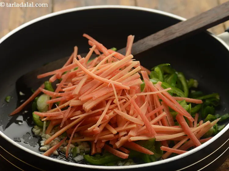 Step 9 – Add carrots.