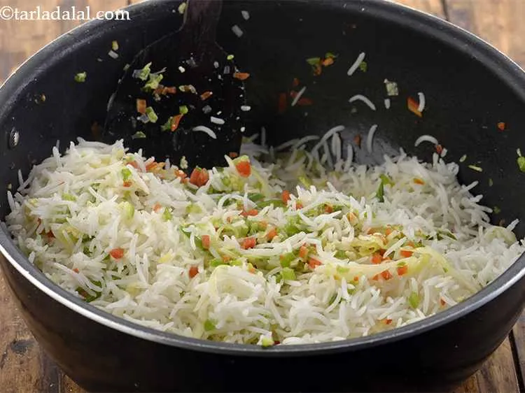 Step 29 – Add the rice.