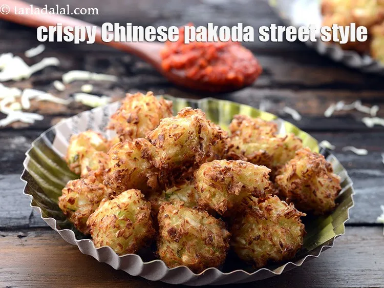 Step 15 – Serve <strong>Chinese pakoda recipe | crispy Chinese pakoda street style | kobi pakoda | Chinese …
