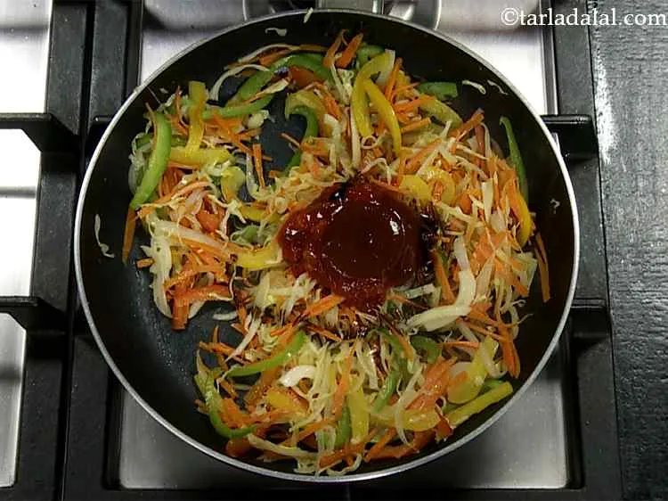 Step 7 – Add the soy sauce. It provides the much needed umami flavor.