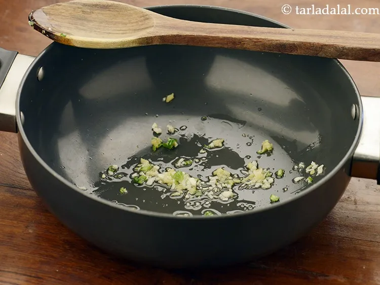 Step 18 – Saut&eacute; on a high flame for 30 seconds.