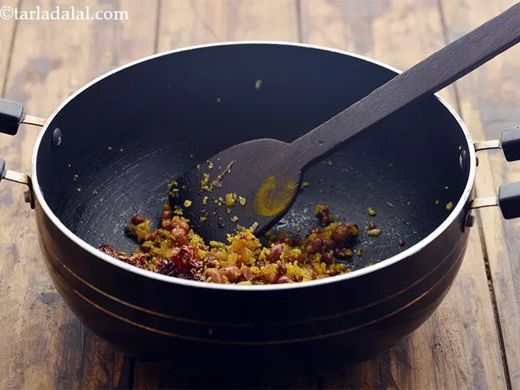 Step 20 – Saut&eacute; on a medium flame for 1 minute.