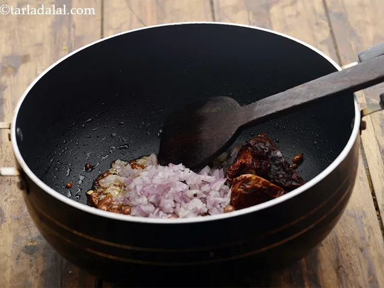 Step 16 – Saut&eacute; on a medium flame for 1 minute. Lemon rice and <strong>Chitranna rice</strong> have common …