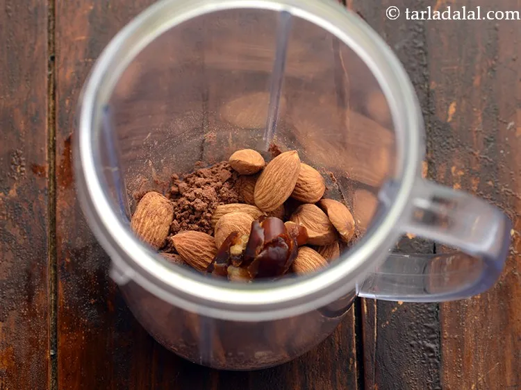 Step 4 – Add the dates. This is a natural sweetener. Make sure to deseed them and chop …