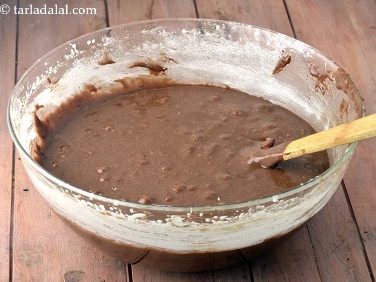 Step 49 – Mix well. The <strong>batter of chocolate brownie with eggs recipe | chocolate Easter fudge brownies …