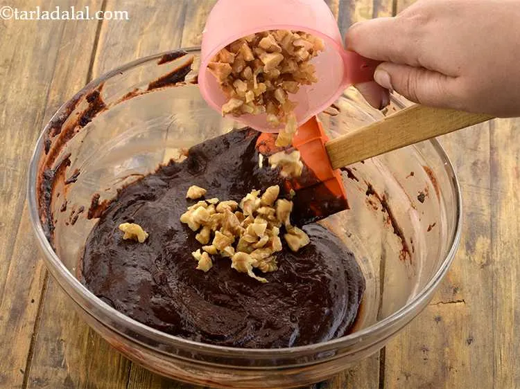 Step 17 – Add the chopped walnuts.