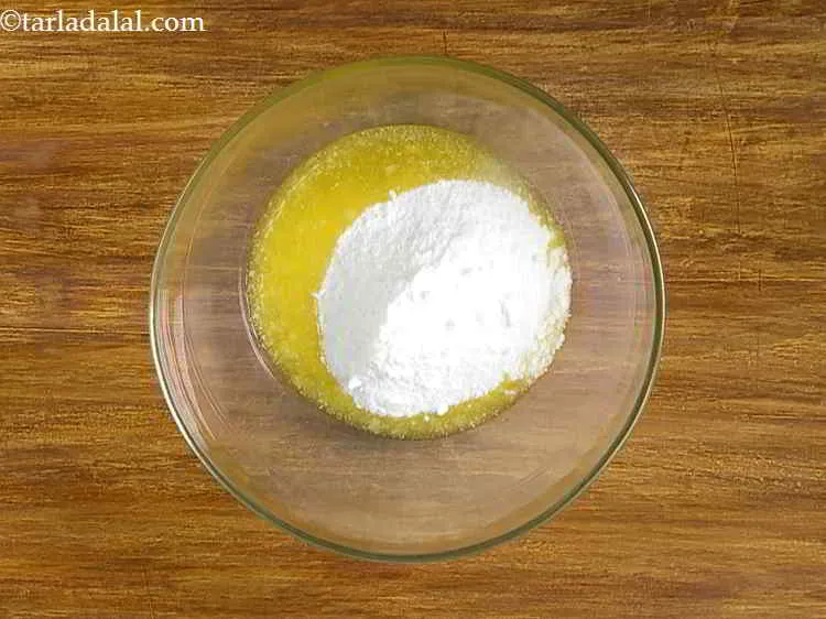 Step 13 – Add the powdered sugar to sweeten the cake. We have used powdered sugar because it …