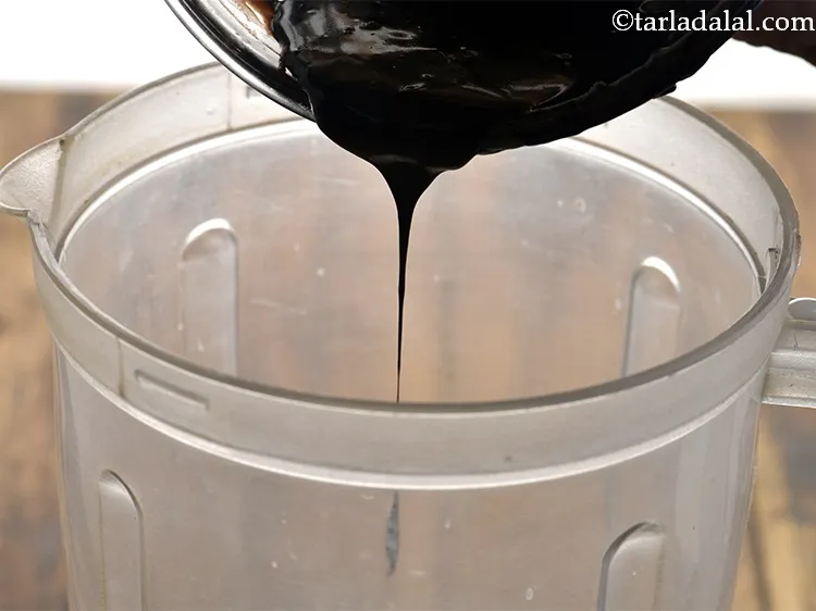 Step 7 – Add the melted chocolate.