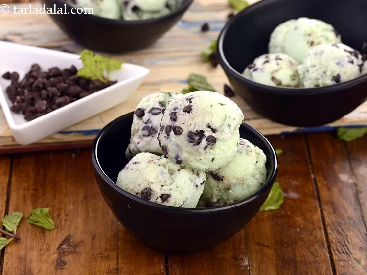 Step 27 – Scoop and serve <strong>chocolate mint ice cream recipe | easy Indian mint chocolate chip ice …