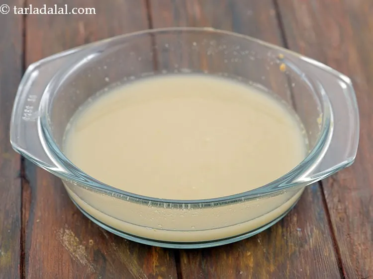 Step 13 – Mix well using a whisk. Ensure that there are no lumps in the mixture.&nbsp;