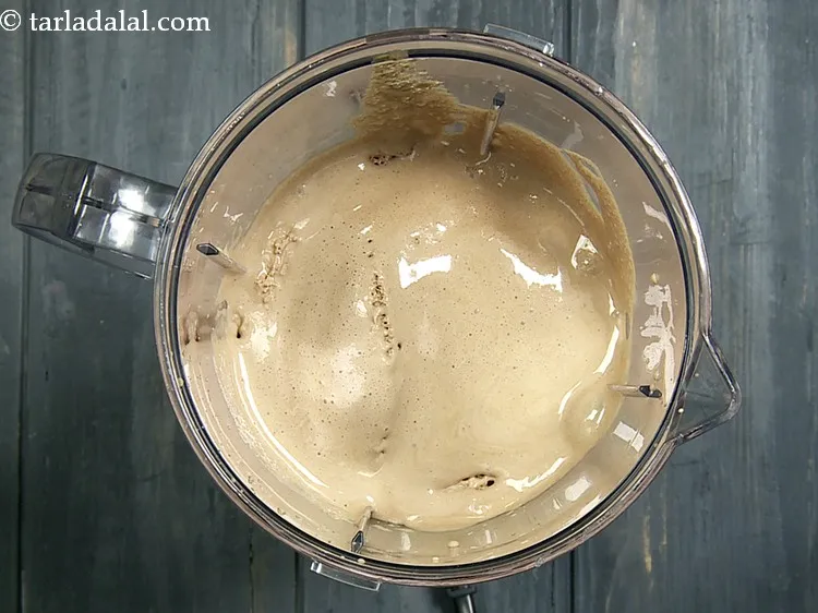 Step 1 – To prepare <strong>chocolate peanut butter milkshake at home</strong>, in a mixer jar take chocolate ice-cream. …