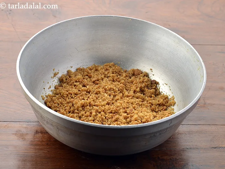 Step 5 – Mix well with&nbsp;hands to get a uniform mixture. At this stage the mixture will bind …