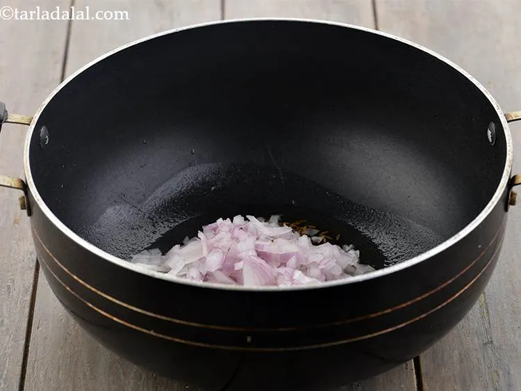 Step 15 – Allow the cumin seeds to crackle, it will take 30 seconds. Do not overdo it …