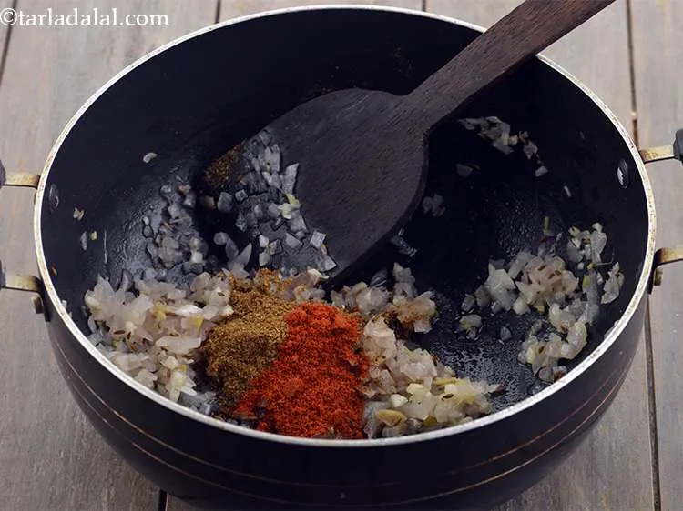Step 20 – Add the chilli powder.