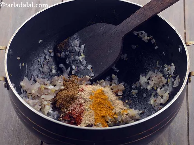 Step 22 – Add the turmeric powder.