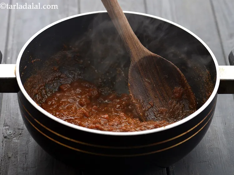 Step 22 – Mix well and cook on a medium flame for 1 minute, while stirring occasionally. We …