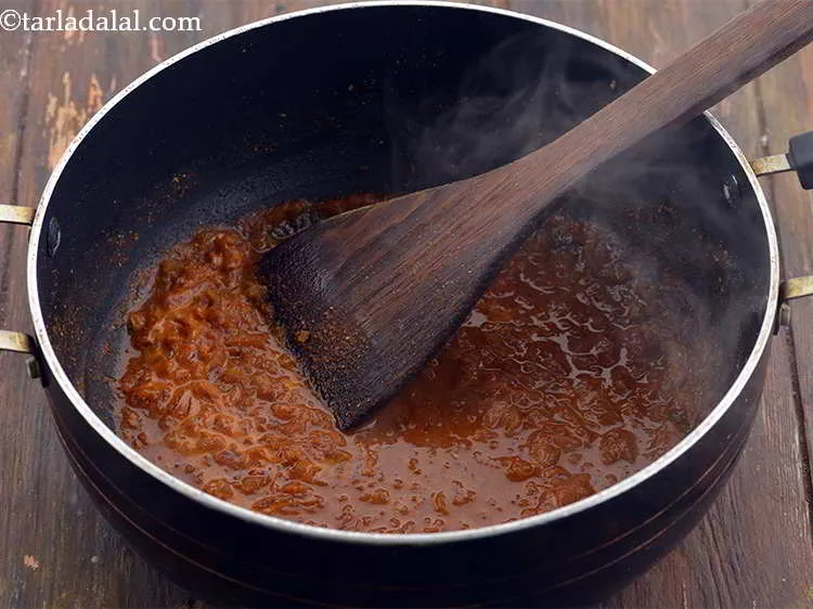 Step 16 – Mix well and cook on a medium flame for 1 minute, while stirring occasionally.