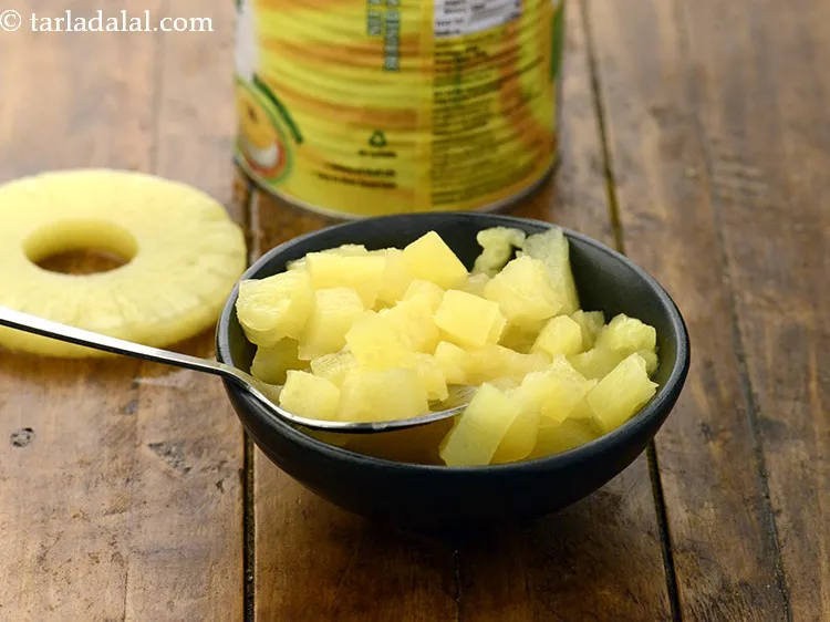 Step 22 – Add 1/2 cup&nbsp;<a href="https://www.tarladalal.com/glossary-chopped-canned-pineapple-2297i">chopped canned pineapple</a> and mix well. We recommend the use of canned …