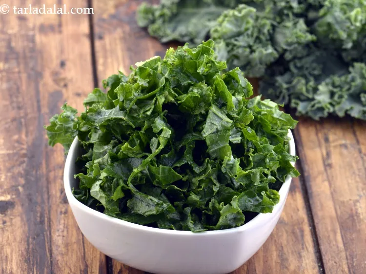 Step 10 – Add 5 tbsp&nbsp;finely&nbsp;<a href="https://www.tarladalal.com/glossary-chopped-kale-1477i">chopped kale</a>.&nbsp;Of all the superfoods you can think of, <a href="https://www.tarladalal.com/recipes-using-kale-1476">kale</a> is …