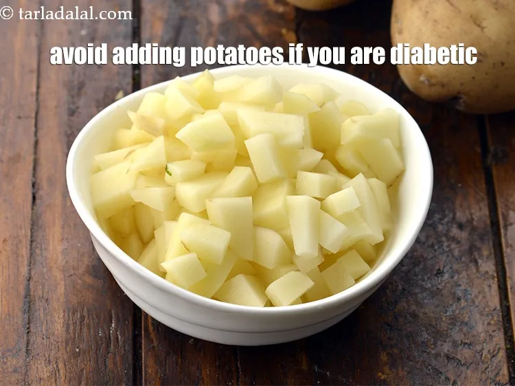 Step 44 – Avoid adding potatoes if you are diabetic.