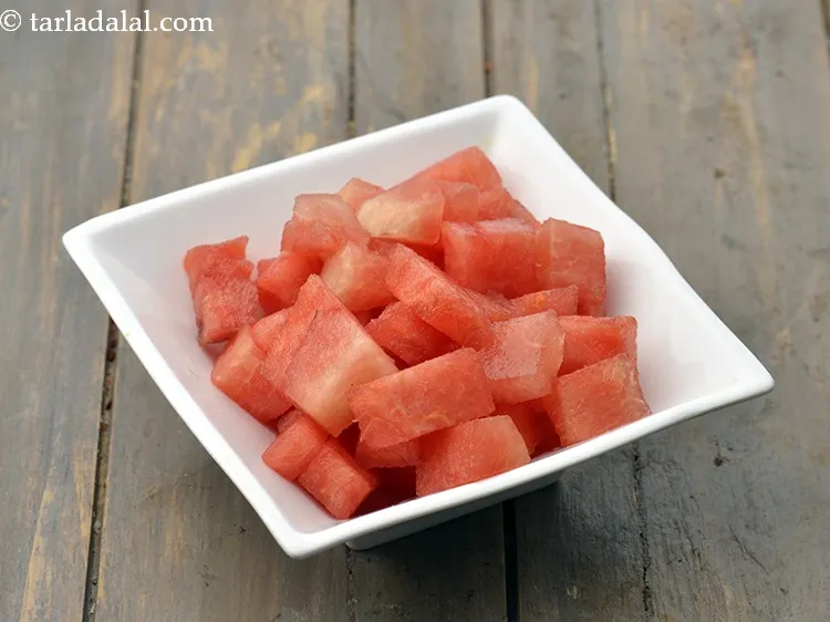 Step 5 – If you do not have a melon scooper, you can cut watermelon balls into cubes. …