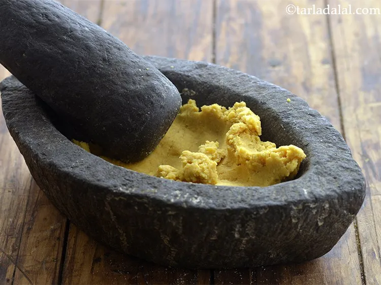 Step 17 – Place the dough in a big mortar and beat it with the pestle for at …