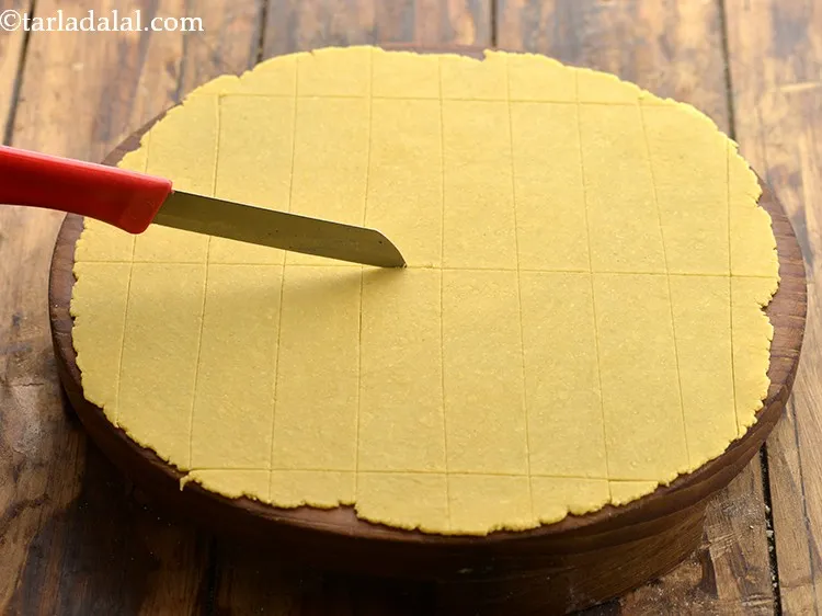 Step 23 – Make long cut along with 4 edges using a sharp knife so as to form …