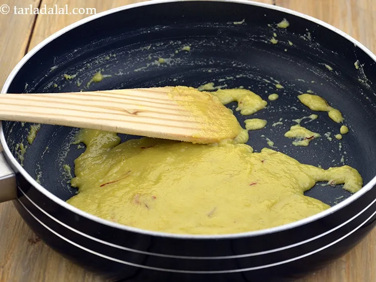 Step 53 – Cook on a medium flame for 5-6 minutes. Keep stirring continuously so the mixture does …