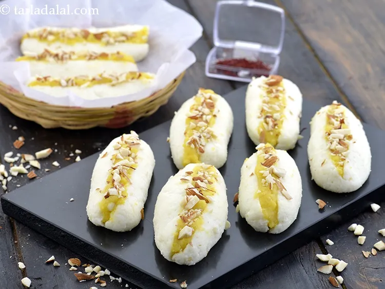 Step 58 – Serve <strong>chum chum recipe | cham cham sweet recipe | Bengali chomchom recipe | Diwali …