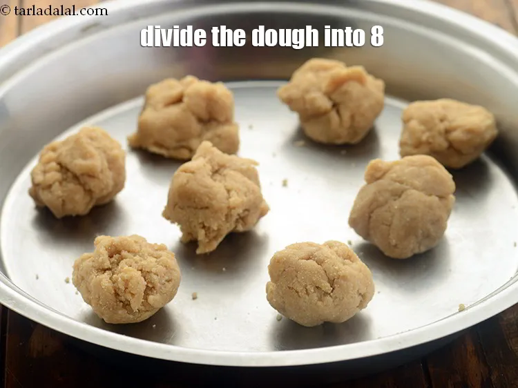 Step 38 – The dough portion should be firm such that if you drop them for frying, it …