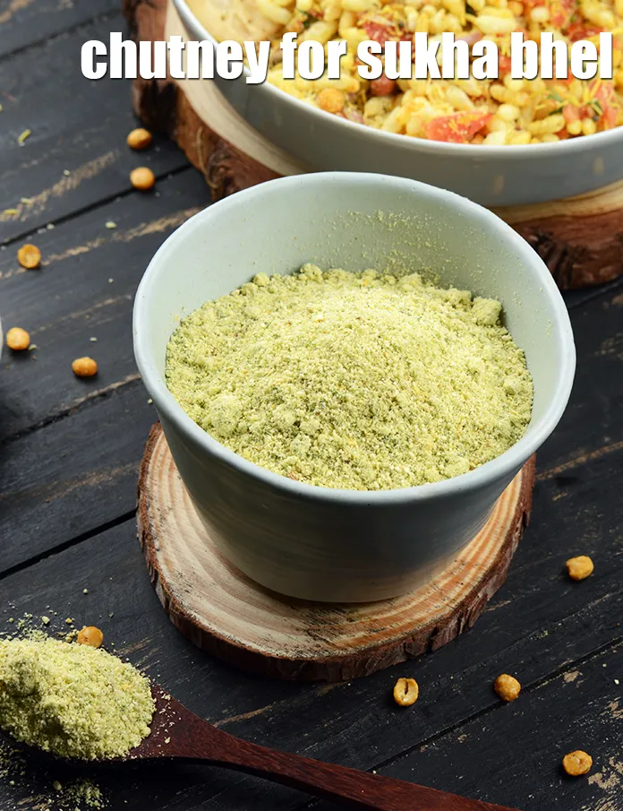 Step 16 – Store this <strong>sukha bhel chutney powder</strong> in an air tight container for upto 1 month …