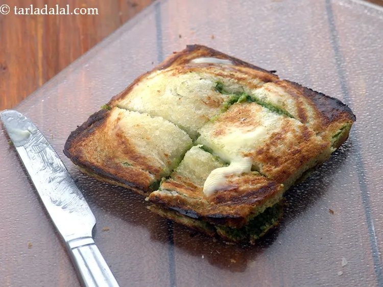 Step 18 – Cut into 6 equal pieces, place it on a plate and apply &frac12; tsp of …