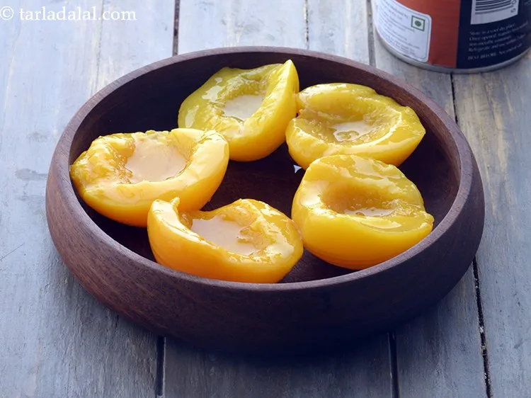 Step 4 – Next we need cannned peach, also called as aadoo.&nbsp;