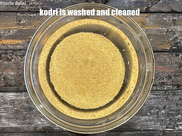 Step 7 – Kodri is washed and clean.