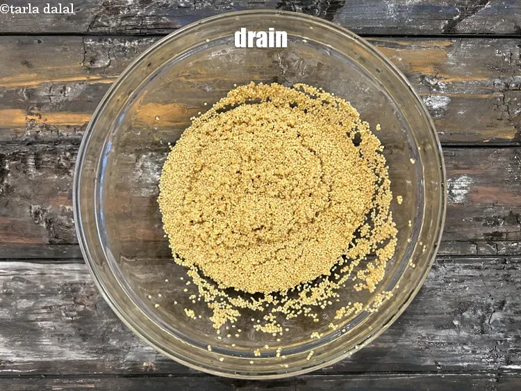 Step 8 – Drain.