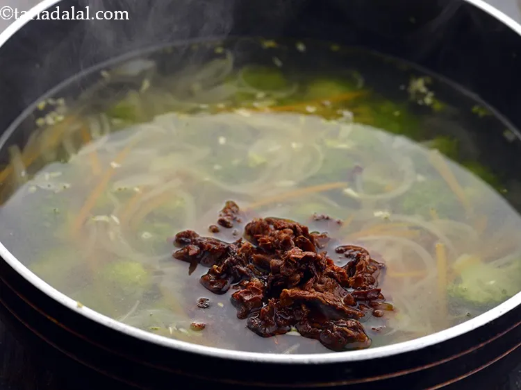 Step 13 – Add sun-dried tomatoes. They not only provide a bite but, a pleasant tartness to the&nbsp;<strong>Clear …