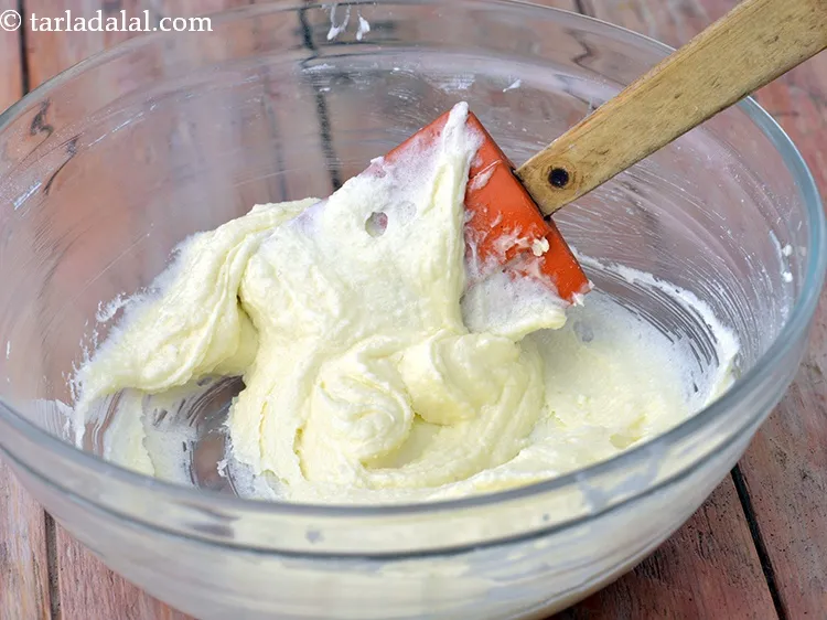 Step 16 – Mix well till it is smooth and light using a spatula. This will take around …