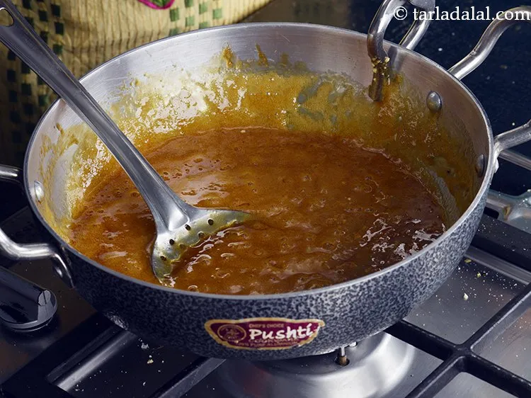 Step 7 – Switch off the flame and keep stirring for few more seconds. This is to avoid …