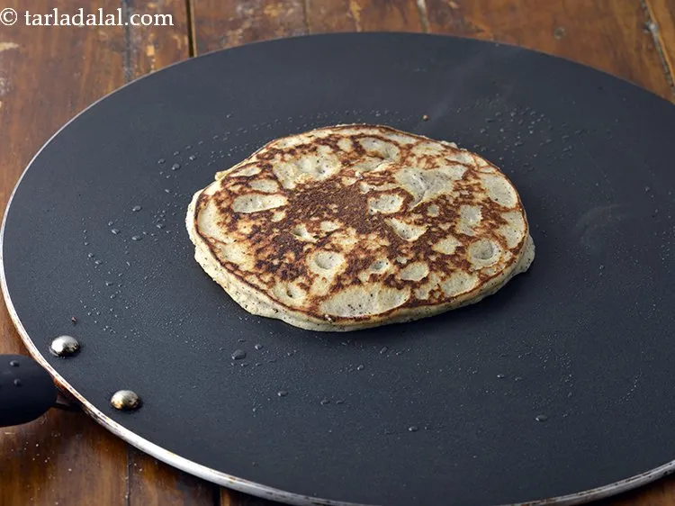 Step 17 – Turnover and cook on a medium flame for 1 minute.